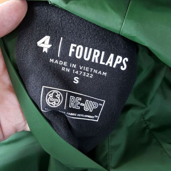 FOUR LAPS Mens Jacket Small Gray Zip Up Reversible Lead Sherpa FOURLAPS $148 - Picture 5 of 8